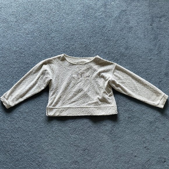 Exist Sports Line Women's Gray Ocean City, Maryland Cropped Sweatshirt Size S/M - Picture 1 of 4